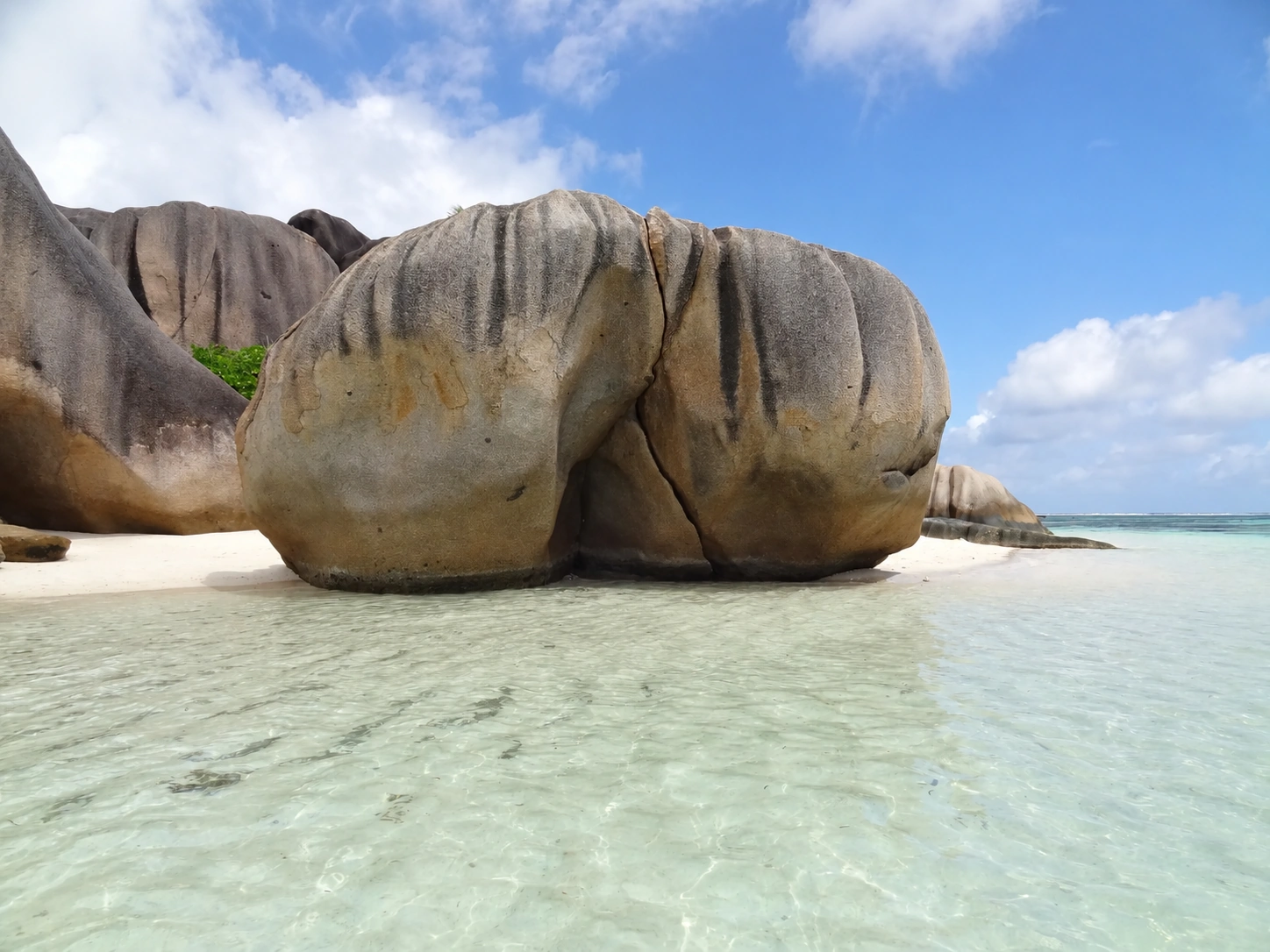 Rochers granitiques aux Seychelles